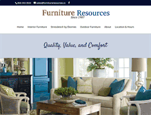 Tablet Screenshot of furnitureresources.cc